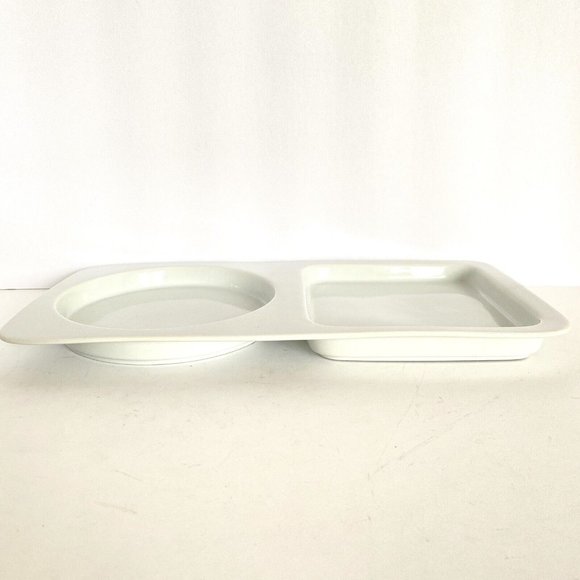 BIA Cordon Bleu Brie Round Cheese Crackers Appetizer Dessert White Serving Plate - Picture 4 of 7